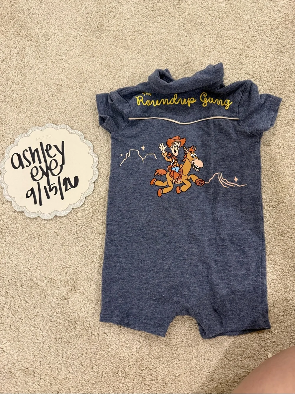 Little Sleepies Blue Polo Sherpa Patch One-Piece